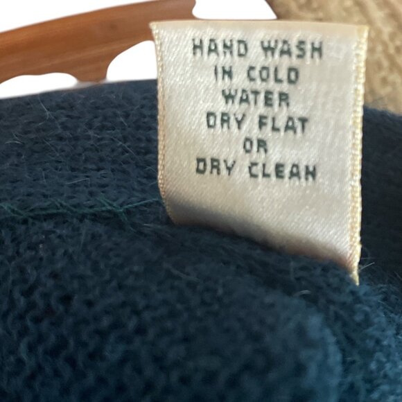 Fairway & Greene Vintage Mens Alpaca Vest Caribbean Green-Blue XL - Picture 5 of 6